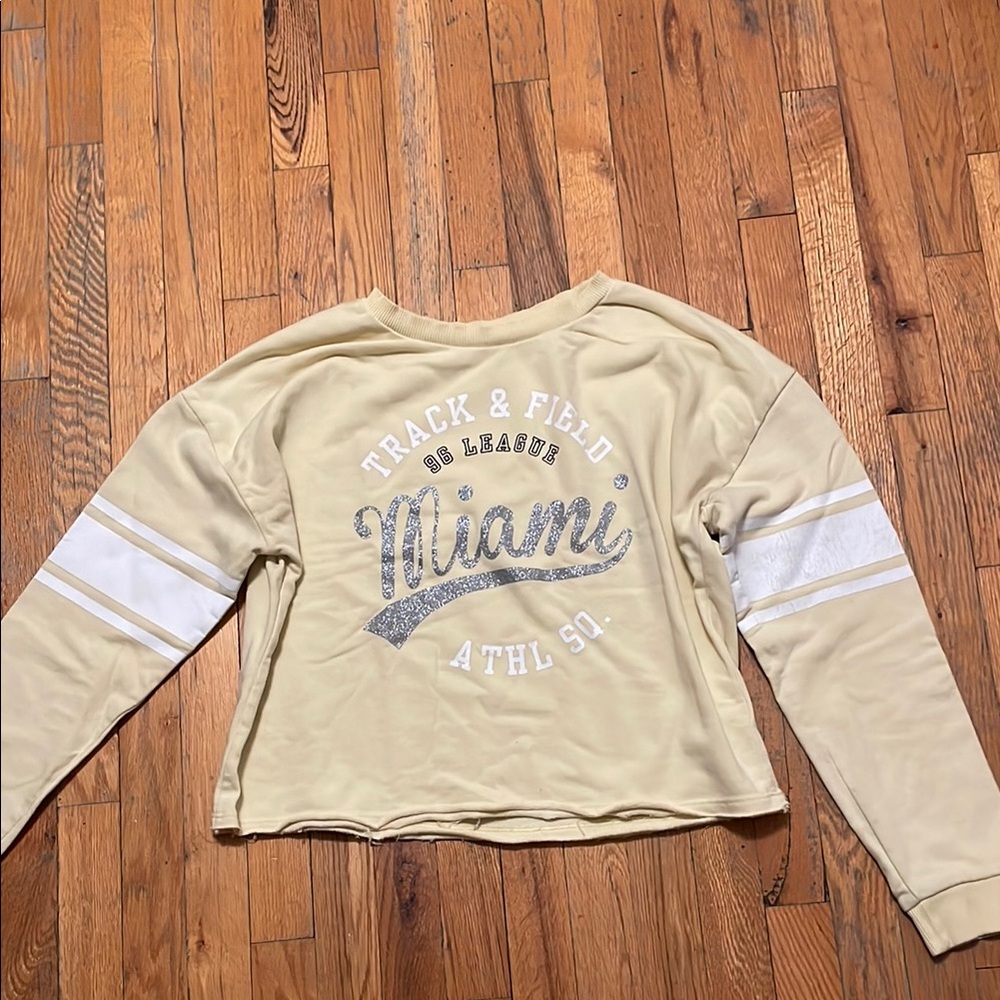 Yellow Miami Track & Field Sweatshirt